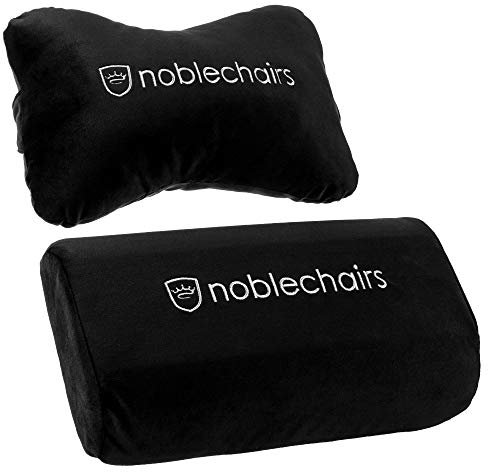 noblechairs Kissen-Set für Epic/ICON/Hero Gaming Stuhl Kissen - Schwarz/Weiß