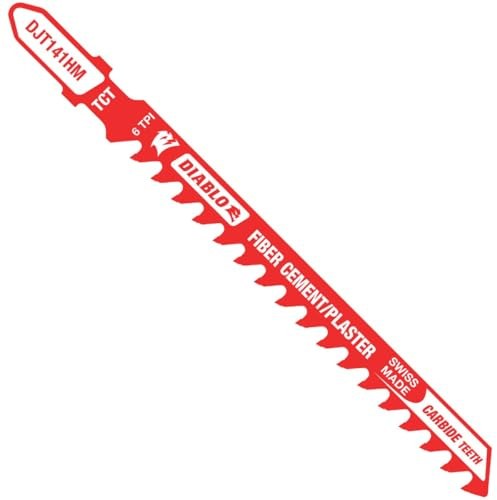 Diablo Carbide Jig Saw Blade, T-Shank, 4 Length, 6 TPI