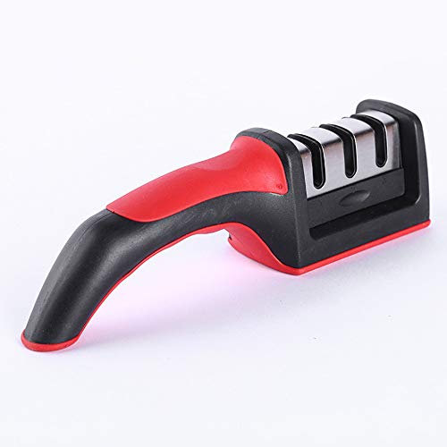 Affilacoltelli Professionale, 3-in-1 Affila Coltelli da Cucina Affilatura Coltello, Affilacoltelli Manuale,Affila Coltelli da Cucina, per coltelli domestici di tutte le dimensioni.