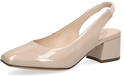 CAPRICE 9-9-29500-20 423, Scarpe décolleté Donna, Brevettato Beige, 38 EU