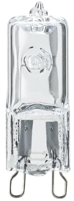 Paulmann 80089 halogen lampa högvolthalogen stiftbas set om 2 G9 230 V varm vit 2 x 45 watt dimbar klar 2 800 K G9
