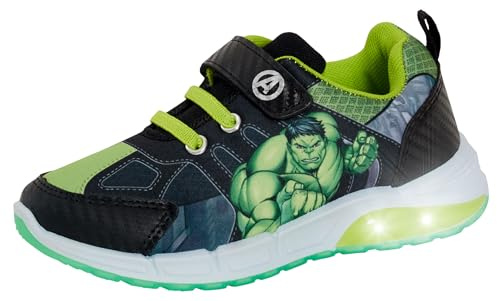 Marvel Incredible Hulk Baskets lumineuses pour enfants Avengers Chaussures de skate
