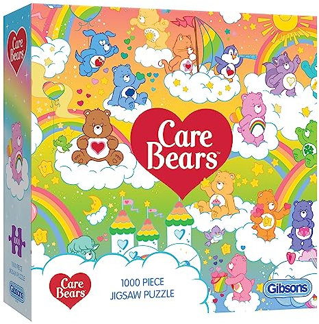 Care Bears | 1000 Piece Jigsaw Puzzle | Award Winning Jigsaw | Sustainable Puzzle for Adults | Premium 100% Recycled Board | Great Gift for Adults | Gibsons Games