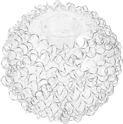 Alipis Pantalla De Lámpara De Cristal Globo 8Cm Con Alambre De Aluminio Para Lámpara Colgante G9 Repuesto Fácil Instalación