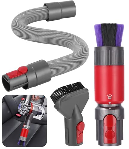 Toaren 3 Polvo Sin Rastros Aspiradoras Cabezal Cepillo para Accesorios Aspirador V15,V10,V11,V8,V7 con Tubo Aspiradora Universal Cerdas Ultrafinas para Repuestos Cepillo Antiarañazos