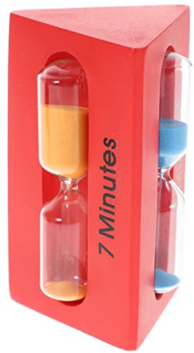 COLLBATH Timer Da Minuti Per Uova Sode Per Ragazzo Ragazza Ragazza Da Minuti in Legno Vetro e Sabbia