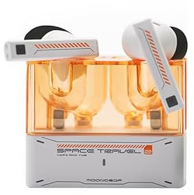 Moondrop Space Travel 2 HiFi Noise-Canceling TWS Wireless Earphone Bluetooth 6.0 ANC Low-Latency Game Mode SBC/AAC (White)
