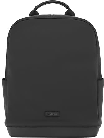 Moleskine Mochila Colección The Backpack, Mochila Suave Porta PC para Laptop, Notebook hasta 15'', Dimensiones 32 x 41 x 13 cm, Color Negro