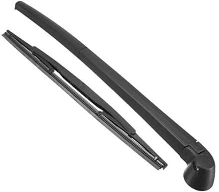 Windscreen Wipers 370mm + 485mm Svart vindrutor bakre torkblad + arm uppsättning ny passform for SKODA FABIA MK1 2000 2001 2002 2003 2004 2005 2006 2007
