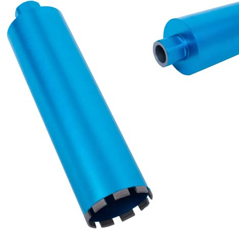 HBKEEN 4-1/2 Wet Diamond Core Drill Bits for Concrete with Rebar, Brick, Block, Masonry, 15 Drilling Depth, 1-1/4-7 Thread, Laser-Welded Segments for Construction & DIY Home Renovation