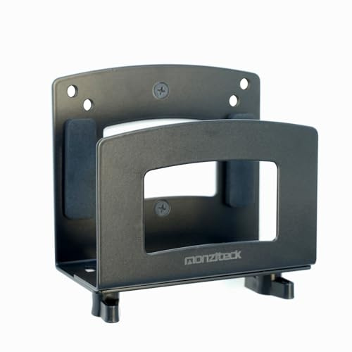 Monzlteck Adjustable Small Device Wall Mount Or VESA Mount Behind The Monitor |Design for Streaming Media Player, Switch, WII,Cable Boxes, Modems,Router,Power,mini pc,Mac mini,OptiPlex MFF and More