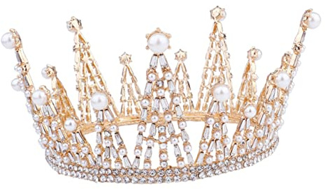 OUNONA Couronne Ornée de Pierres Précieuses pour Mariage Bijou Léger et Élégant pour Accessoire de Cheveux