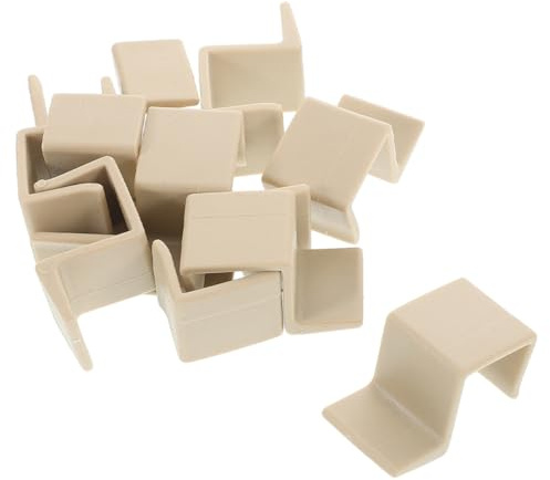 Angoily Supports de Sommier Suspendus en Plastique Robuste, Crochets de Rangement pour Cadre en Bois, Stabilisateurs de Rails de Lit pour Organisation Pratique