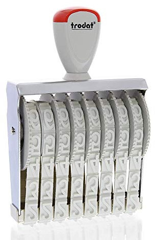 Trodat Dialer Druckplatte separatem 15158.0 Stempel weiß
