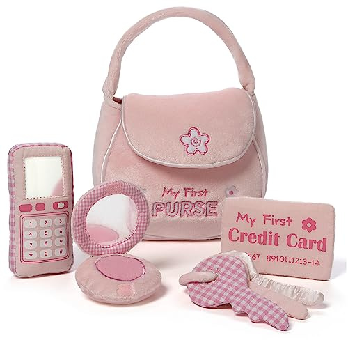 GUND Baby My First Purse 5-Piece Sensory Plush Toy Playset for Babies