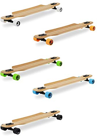 Two Bare Feet 'The Austin' 36in Dropthrough Bamboo Series Premium Pro Longboard Skateboard Cruiser Complete