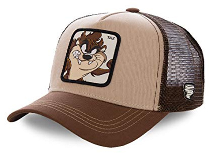 Capslab Casquette Looney Tunes Taz Beige et Marron