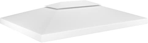 vidaXL Paviljongtak med ventilering 310 g/m² 4x3 m vit