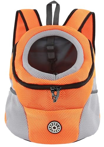M MUNCASO Sac à Dos de Transporter pour Petits Chiens Tissu Elastique et Perméable avec Fond étanche, pour Randonnée Voyage en Plein Air