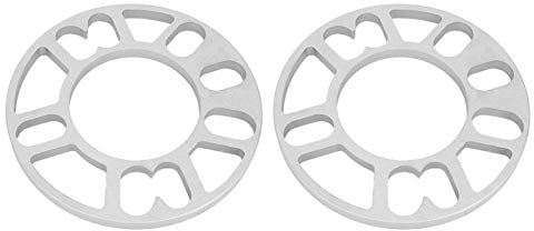 Majatou 10mm Wheel Spacers Shims Plate, Hub Wheel Adapters, 2 10mm Aluminum Alloy Wheel Washers, Suitable for 4/5 Stud Wheels