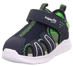 Superfit Jungen Wave Sandale, Blau Hellgrün 8050, 25 EU