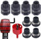 Eastuy BaLluvia | Pasamuros PVC con Tapones,Accesorio Estanco Multifuncional para Tanques, Acuarios, Estanques, Barriles Lluvia