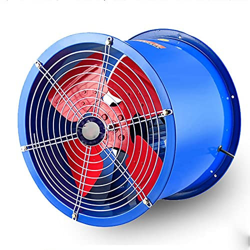 Ventilador de escape de cabina de pintura de 10 pulgadas, ventilador axial de 250 W, ventilador axial de tubo de cilindro de 2800 r/min, ventilador de escape de pintura de cabina de pintura de tubo de