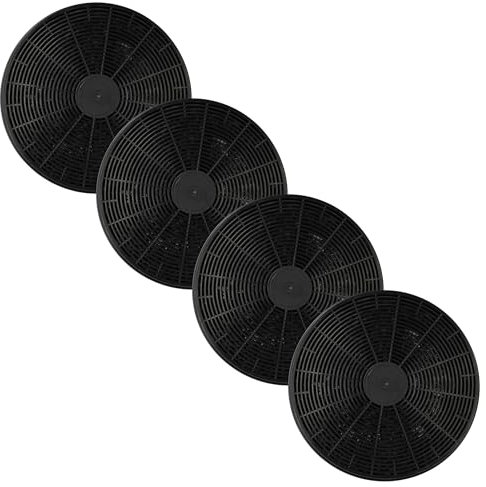 vhbw 4x Filtres à charbon actif remplacement pour PKM K10001, CF110 pour hotte aspirante - 17,5 cm