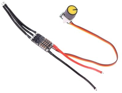 DC 7-26V trefas borstlös elektronisk startdrivrutin DC elektronisk startskiva hastighetsregulator med potentiometer för LiPo 2-6S ITCLEYMDZV (A)