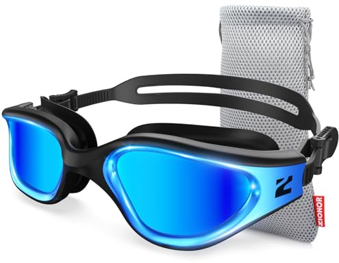 ZIONOR G1 NAVA Super Anti-nebbia Occhiali Da Nuoto, Uni, Adulti, Donne, Antiappannamento, Comfort Professionale, 100% Protezione UV Occhiali Subacqueo