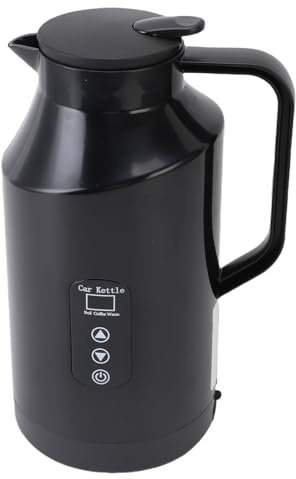 Luocute Hervidor Eléctrico, 1500ML 304 de Acero Inoxidable Cool Touch Calentador de Caldera de Agua, Coche Rápido Calor Múltiple Temperatura Ajustable café té Calentador de Agua Auto
