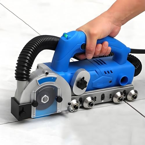 9000RPM Grout Remover, 1200W Powerful Electric Tile Joint Cleaner with 100mm Blade for Removing Old Cement, Caulking Agent,220V