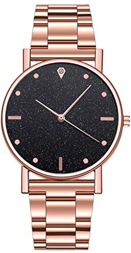 Bracele kvartsur klockor urtavla klocka ledig rostfritt damklocka analog klocka män, J, En storlek