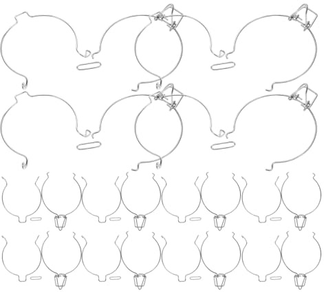 MALUGOGO 10 hebillas de cierre de tarro, clip de resorte, abrazaderas de alambre de bloqueo herméticas para tarros de almacenamiento de vidrio grandes, fáciles de instalar, liberación rápida