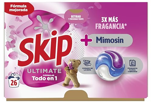 Skip Ultimate Cápsulas con Fragancia Mimosín – 26 Lavados