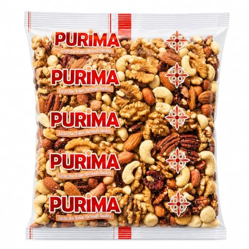 Mixed Nuts 1kg – DELUXE 7 Premium Nut Mix of Macadamia Pecans Hazels Cashews Almonds Walnuts Peanuts – Assorted Selection Raw Whole Natural Unsalted Healthy Snacking Eating Bulk Cooking Baking Snacks