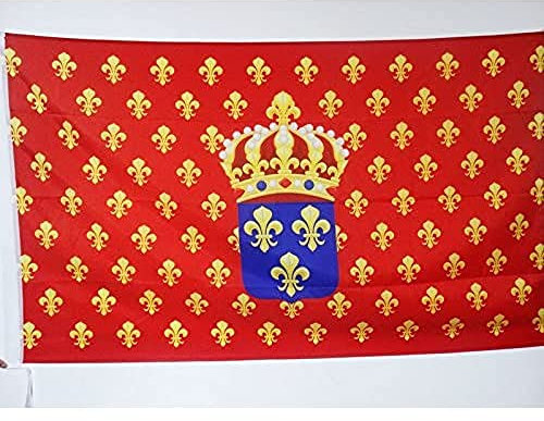 AZ FLAG - Drapeau Marine marchande française XVIIIe siècle - 150x90 cm - Drapeau Pavillon Royaume De France 100% Polyester Avec Fourreau et cordelette - Pavillon 110 g