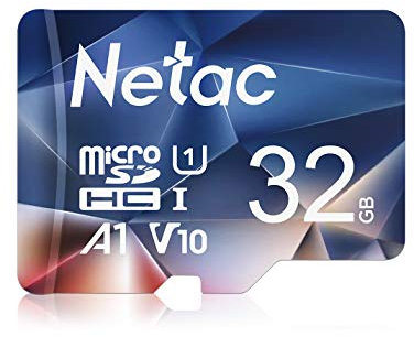 Netac 32GB MicroSDHC Memory Card, Micro SD Card R/W up to 90/10MB/s, TF Card 4K Full HD Video Recording, UHS-I, C10, U1, A1, V10, for Camera, Smartphone, Security System, Drone, Dash Cam