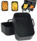BYKITCHEN Thick Air Fryer Liners, Silicone Liners for Ninja Dual Basket, Air Fryer Accessories for Ninja Foodi AF300UK/Salter/Instant Vortex Dual Zone Air Fryer (Black)