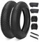 bimiti Fahrradreifen 20 Zoll E-Bike Reifen 2er-Pack 20x4.0 Zoll 33TPI mit 2er Pack 20 Zoll Fahrradschlauch AV32mm Ventil, Compatible Heavy Duty MTB 20x4.0 20x3.8 Reifen und Schlauche, Schwarz