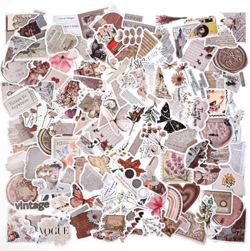 120Pcs Vintage Stickers