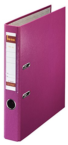 Bene 291600BRO No.1 Kunststoff-Ordner A4, brombeer