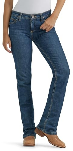 WranglerwomensCool Vantage Q-baby Mid Rise Boot Cut Ultimate Riding Jean