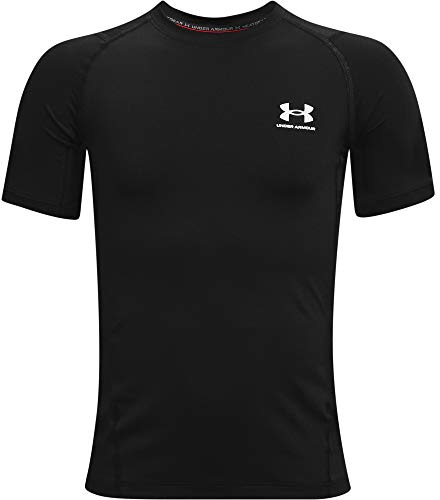 Under Armour Boys Ua Hg T-Shirt, Black, S EU