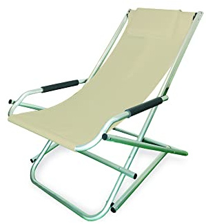 Linea Garden Friend Sdraio Elba Basculante in alluminio e PVC 600D Colore Beige