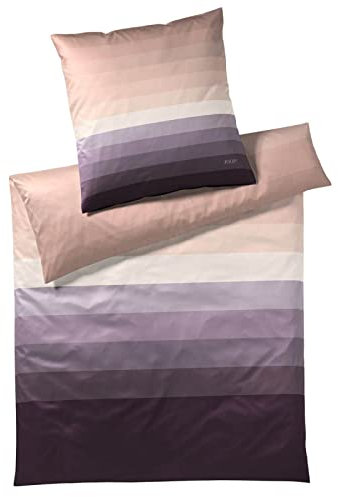 Joop! Bettwäsche Horizon Mako-Satin Altrosa-violett Größe 135x200 cm (80x80 cm)