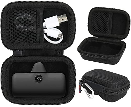 Khanka Custodia Rigida Compatibile con iWALK/Veger Batteria Portatile 4800/4500/3350mAh 5000mAh(Solo Custodia,Nero)