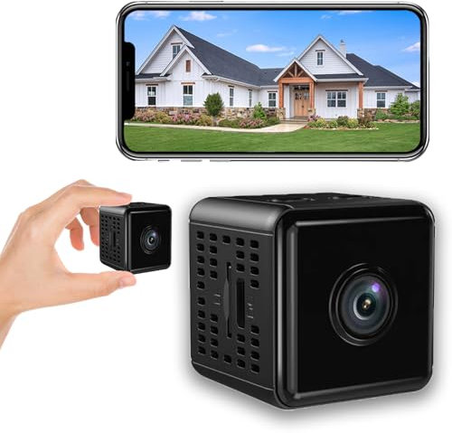 Générique Mini caméra WiFi 1080p,Appareil Photo Portable pour bébé,Caméra WiFi intérieure,Caméra WiFi cachée,Nuage de détection de Vision Nocturne de Batterie intégrée,Caméra intérieure (123) (M)