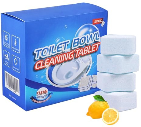 12 PCS Pastiglie Anticalcare per Cassetta WC, Detergente Anticalcare per WC, Pastiglie Igienizzanti per Pulizia Profonda del Bagno, Rimuove Calcare e Odori Sgradevoli (1Pcs)