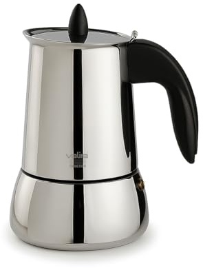 Valira Cafeteras - Cafetera Isabella de 6 tazas hecha con acero inoxidable, apta para inducción